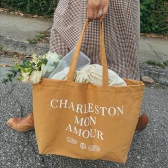 Sezane Handbags - Sezane Charleston Mon Amour Tote Bag